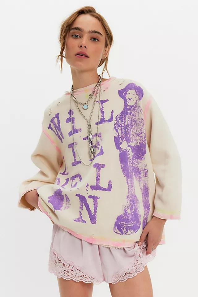 Magnolia Pearl Willie Nelson Always On Sweatshirt by MAGNOLIA PEARL | FREE PEOPLE