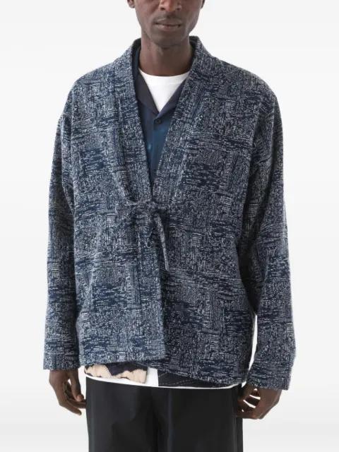 6242 Sashiko open-front strap shirt by MAHARISHI
