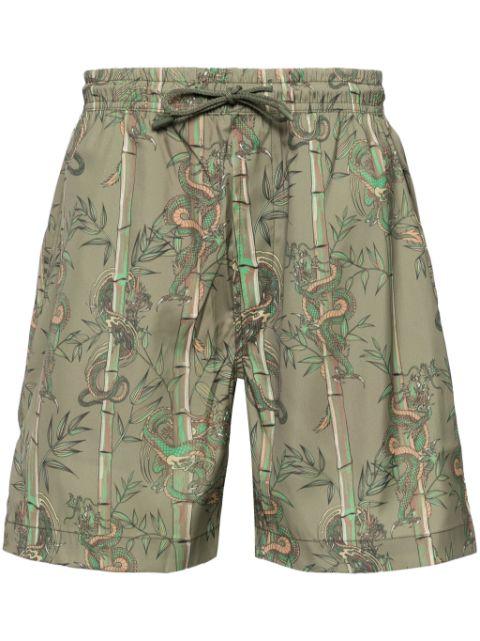 Dragon Bamboo swim shorts by MAHARISHI