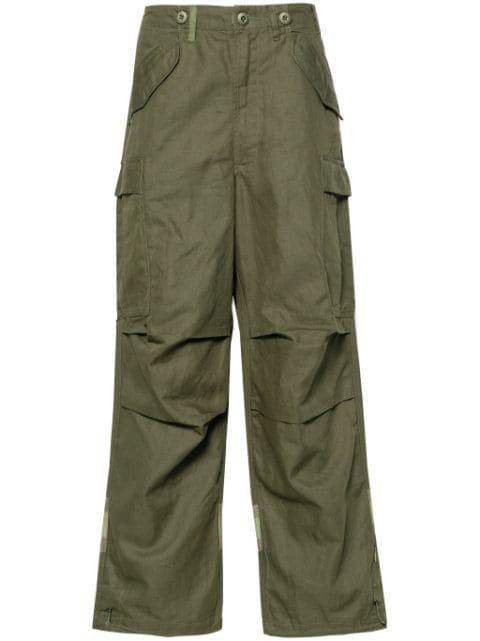Hi-Vis M65 wide-leg cargo pants by MAHARISHI