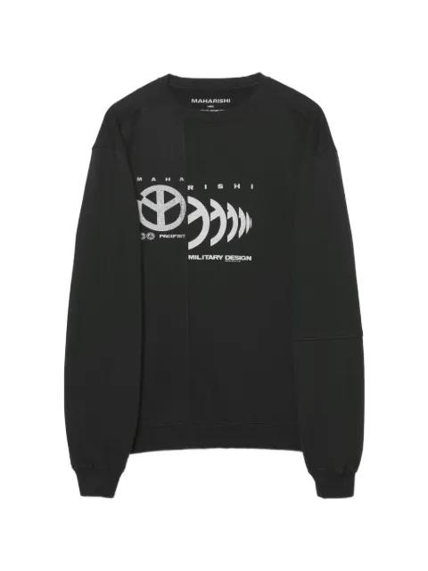 Maha logo-print panelled sweater by MAHARISHI