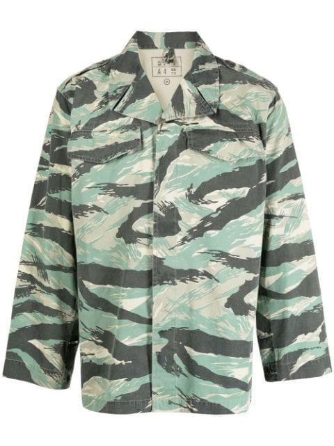 camouflage-print long-sleeve shirt by MAHARISHI