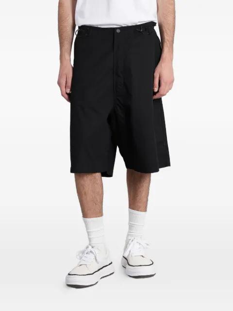 drawstring-waist drop-crotch shorts by MAHARISHI
