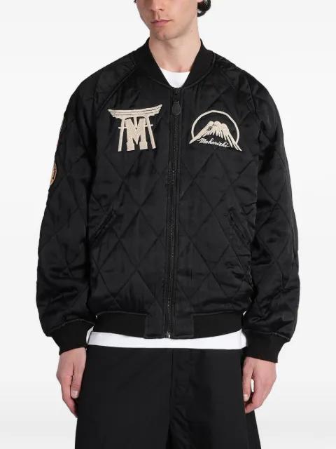 embroidered-quilted bomber jacket by MAHARISHI
