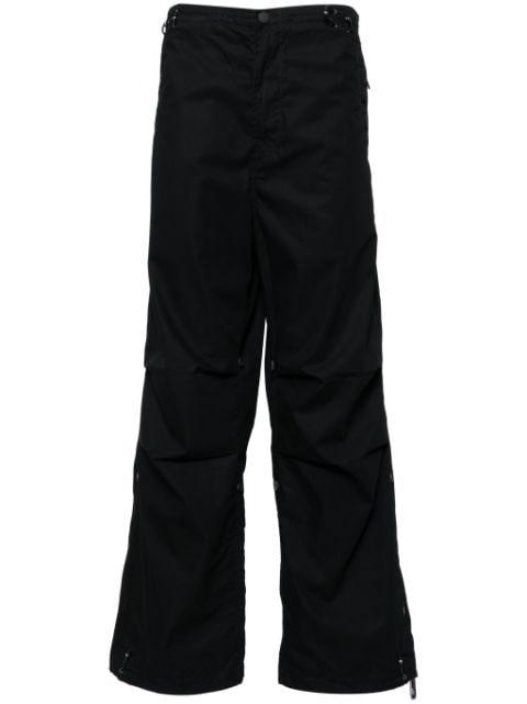 embroidered straight-leg trousers by MAHARISHI
