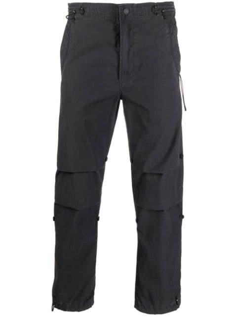 floral-print slim-fit trousers by MAHARISHI