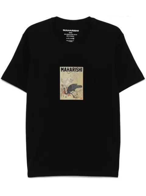 logo-print T-shirt by MAHARISHI
