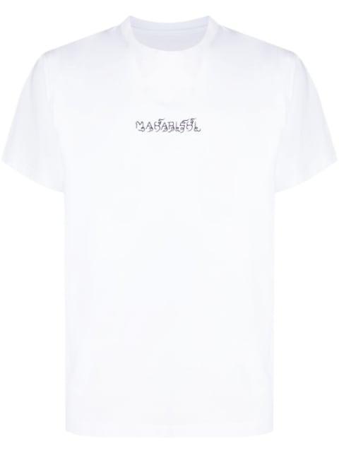 logo-print organic cotton T-shirt by MAHARISHI