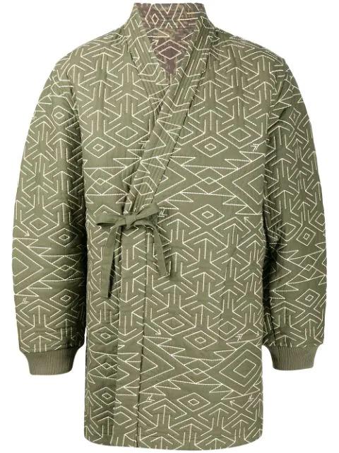 reversible padded wrap jacket by MAHARISHI