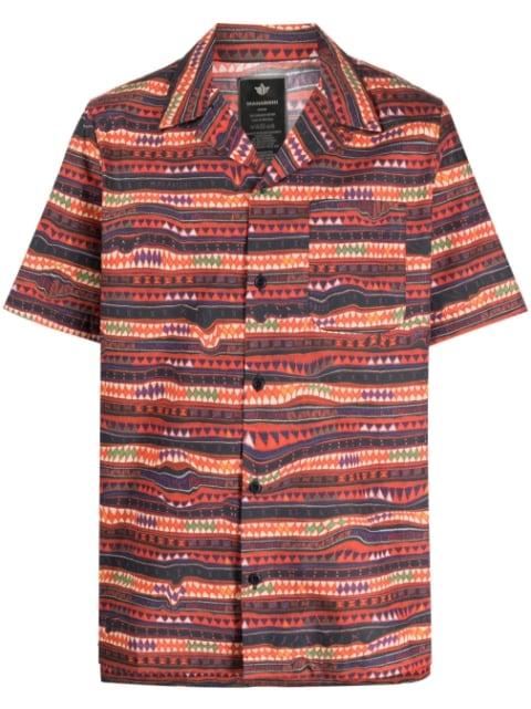 short-sleeve organic cotton shirt by MAHARISHI