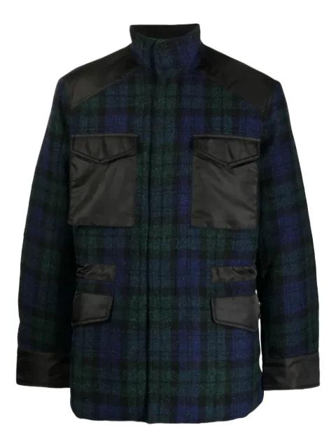 tartan-check bomber jacket by MAHARISHI