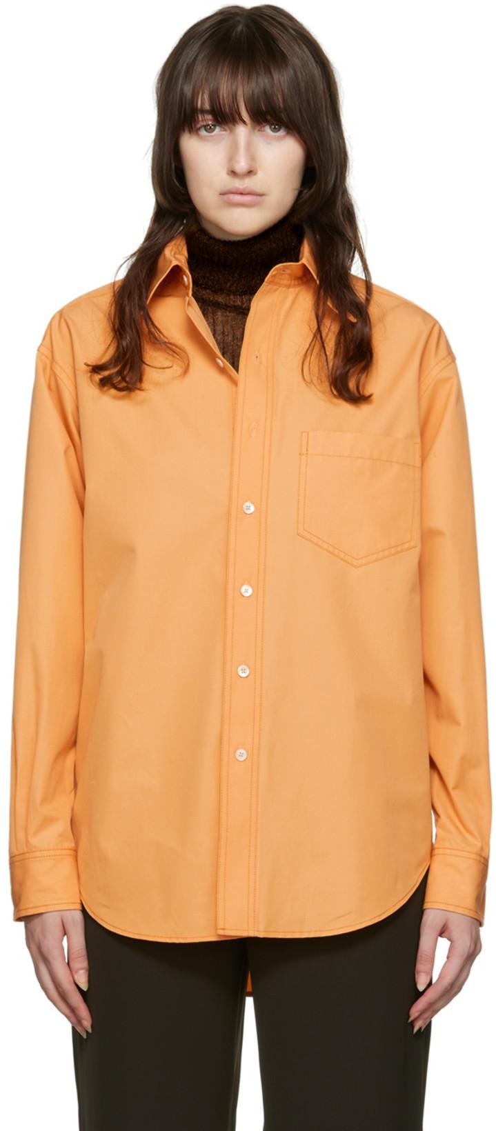 SSENSE Exclusive Orange Andy Shirt by MAIDEN NAME
