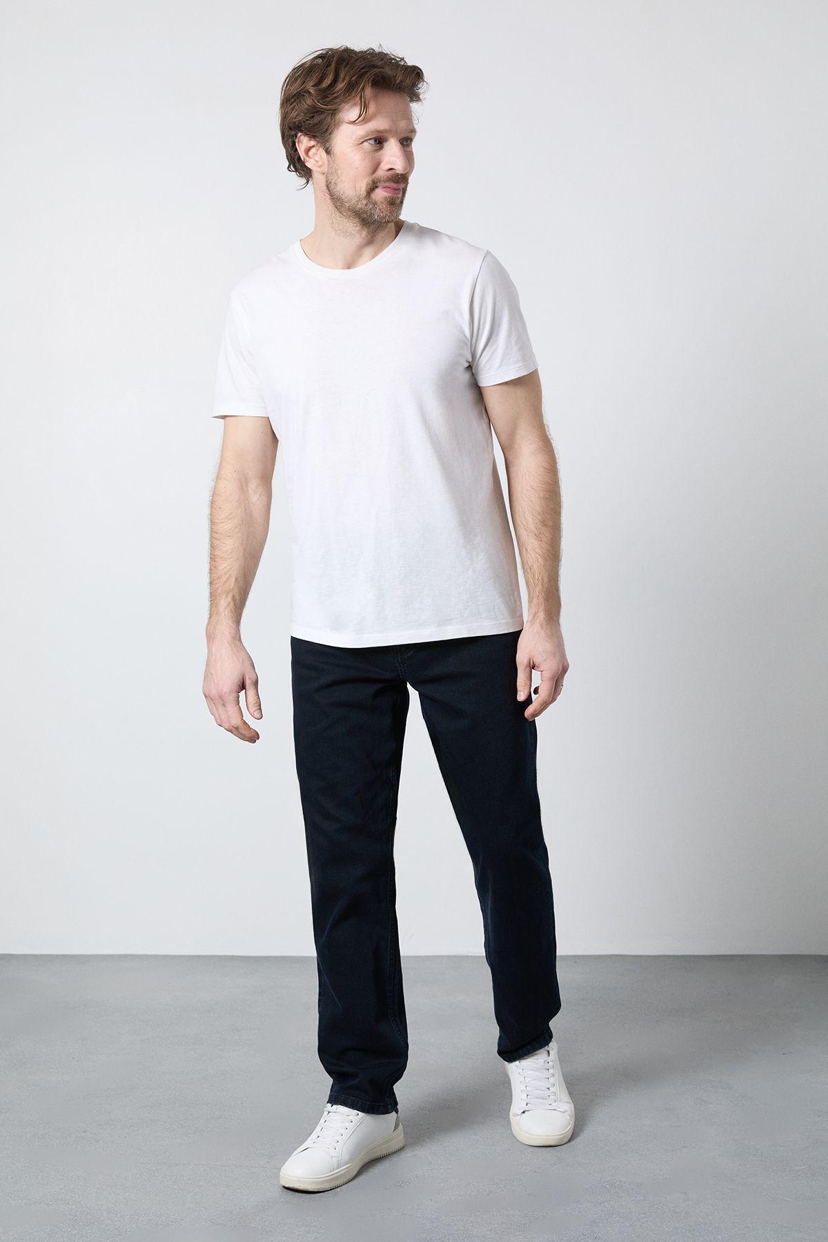 Blue Black Rinse Premium Stretch Straight Fit by MAINE