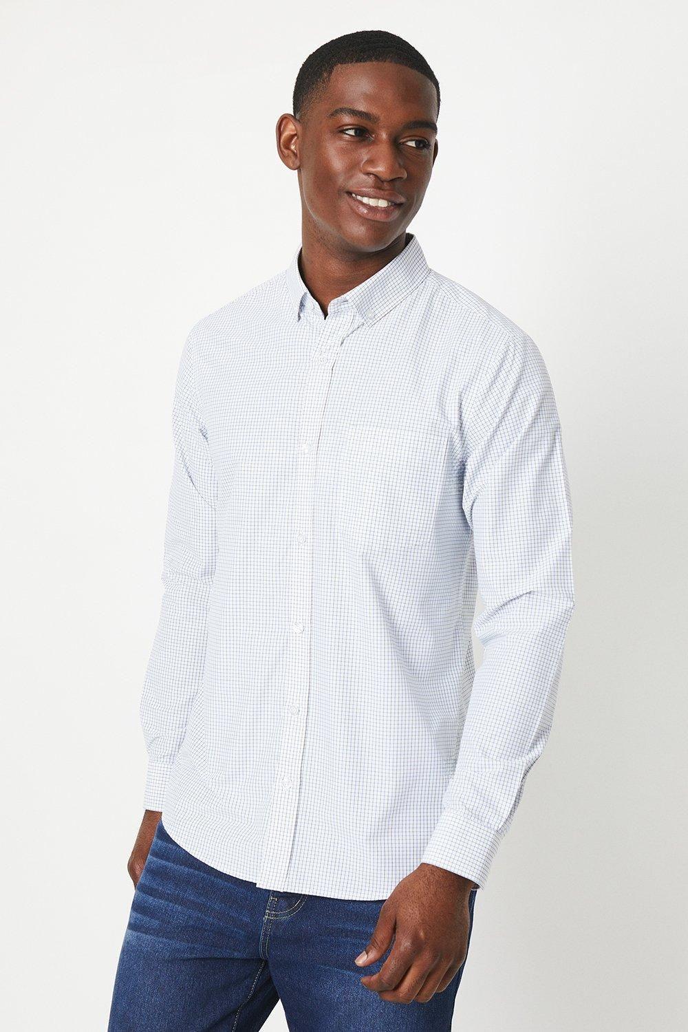 Green Tattersal Long Sleeve Check Shirt by MAINE