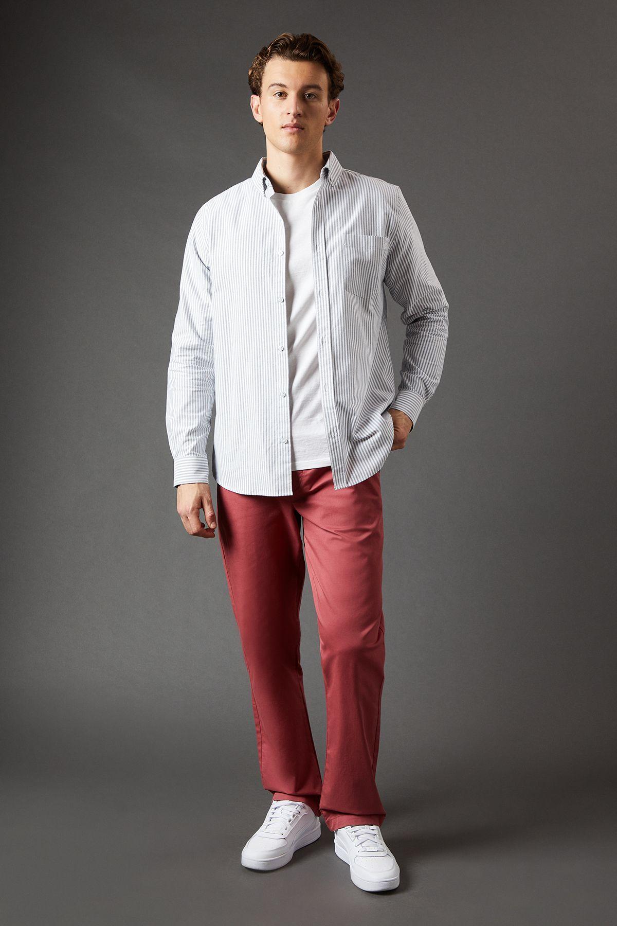 Terracotta Premium Chino Trousers by MAINE