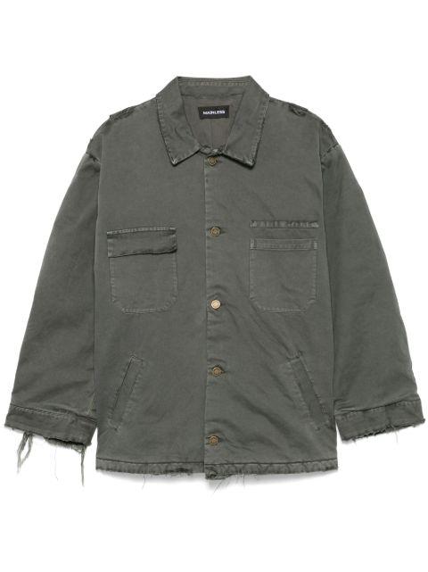 distressed cotton jacket by MAINLESS