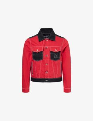 Logo Contrast-Stitch Denim Jacket by MAINS