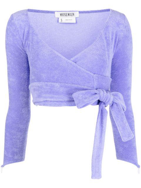 Dramady tie-fastened top by MAISIE WILEN