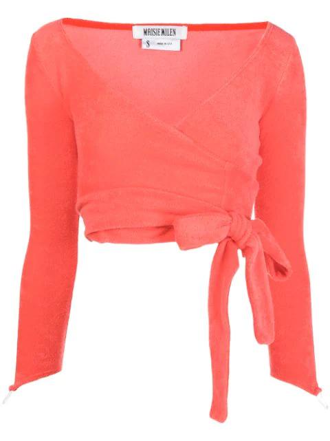 Dramady tie-fastened top by MAISIE WILEN