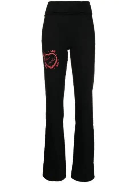 Pop logo-print track pants by MAISIE WILEN