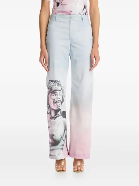 print ombré trousers by MAISIE WILEN