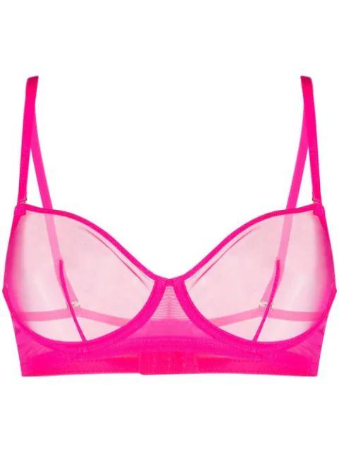 Corps à Corps Neon sheer balconette bra by MAISON CLOSE