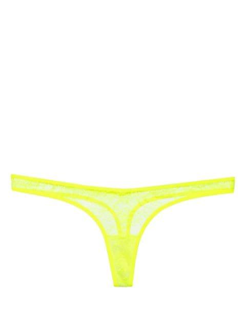 Flashback Néon floral-lace thong by MAISON CLOSE