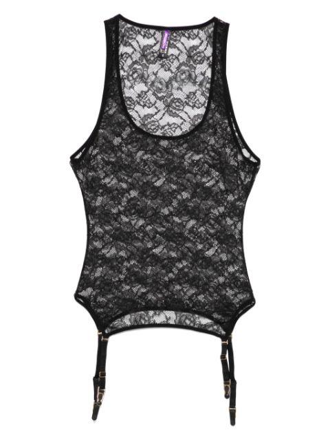 Flashback suspender tank top by MAISON CLOSE