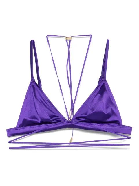 Glow triangle bikini top by MAISON CLOSE