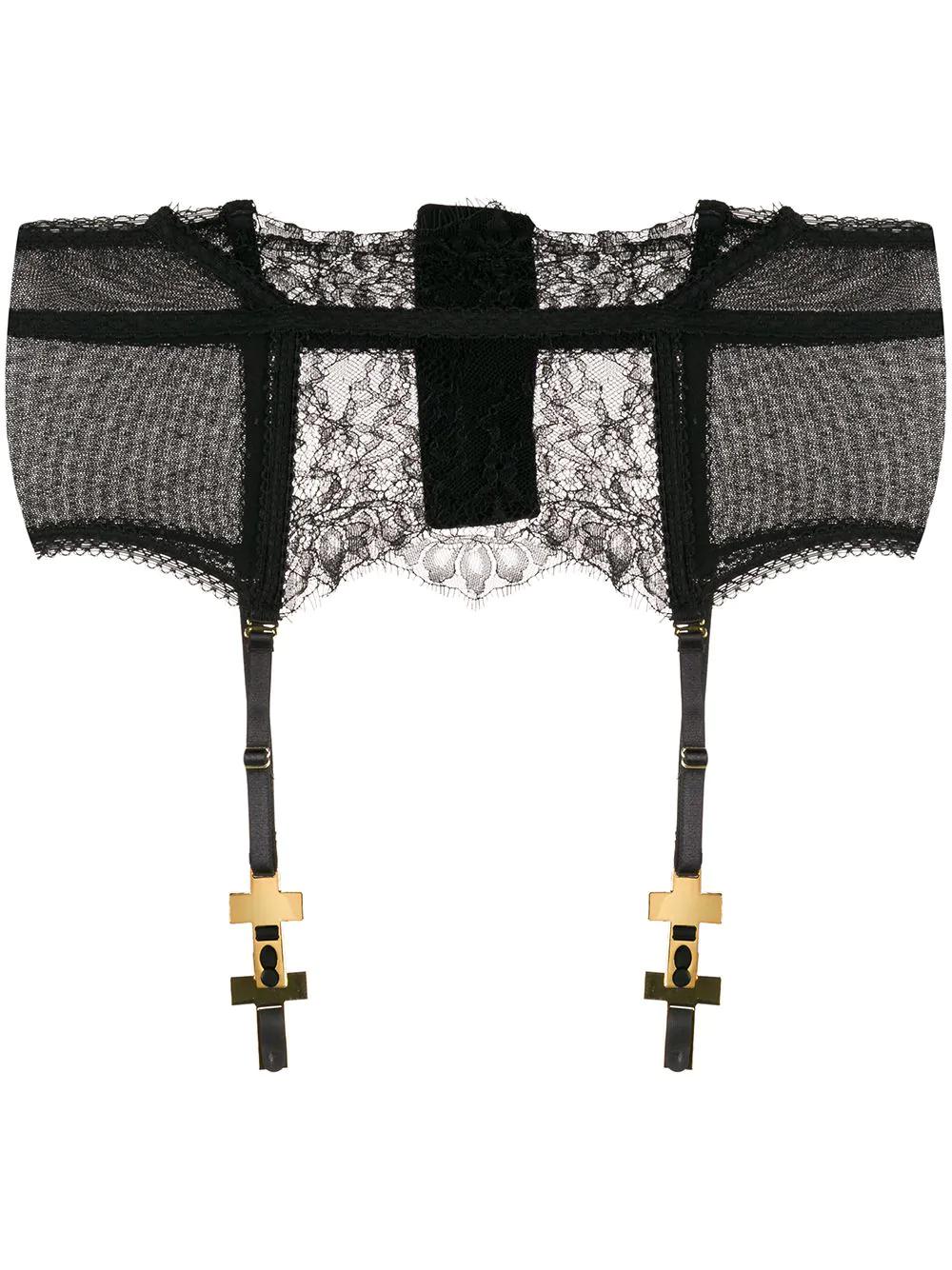 Inspiration Divine lace suspenders by MAISON CLOSE