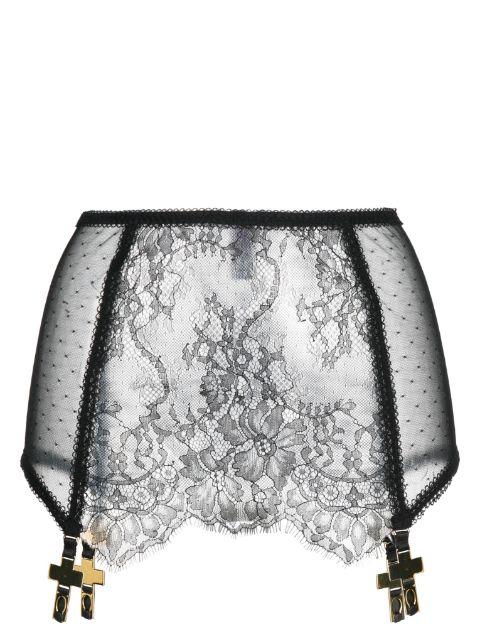 Inspiration Divine mini suspender skirt by MAISON CLOSE