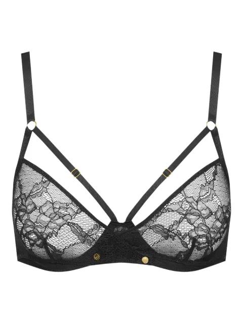 Jeux Magnétiques lace balconette bra by MAISON CLOSE