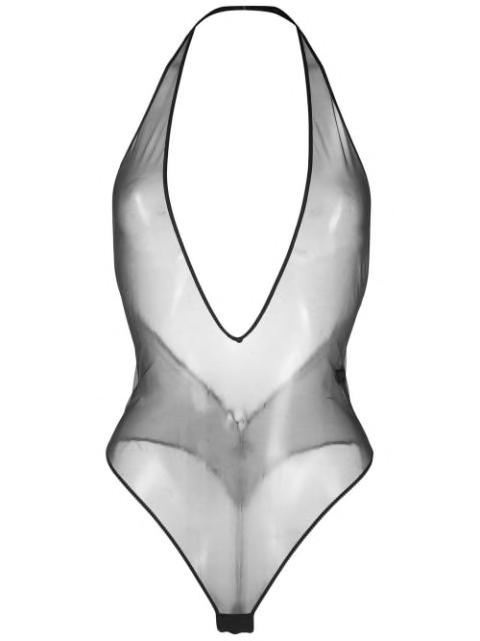 L'Amoureuse V-neck bodysuit by MAISON CLOSE