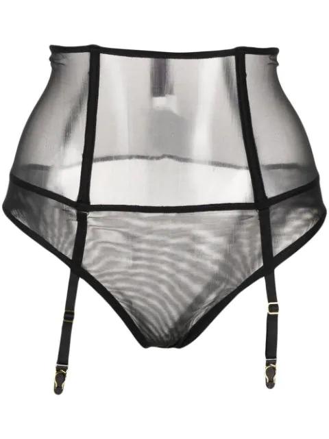 L'Amoureuse high-waist garter thong by MAISON CLOSE