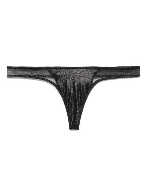 Minuit high-cut thong bikini bottoms by MAISON CLOSE