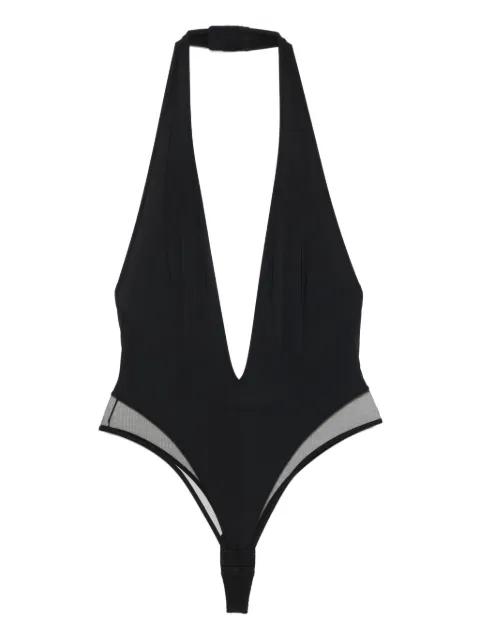 Pure Tentation V-neck bodysuit by MAISON CLOSE