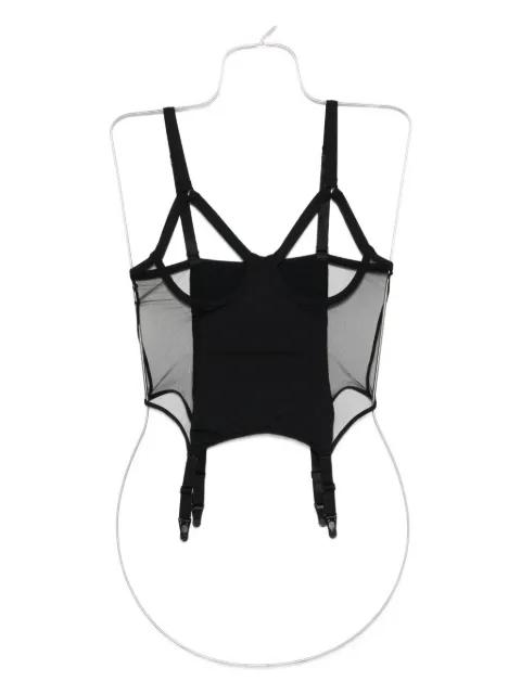 Pure Tentation open-garter jumpsuit by MAISON CLOSE