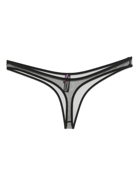 Pure Tentation sheer high-cut thong by MAISON CLOSE