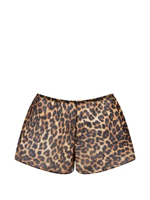 Safari leopard-print shorts by MAISON CLOSE
