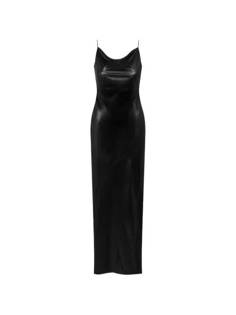 backless split maxi dress by MAISON CLOSE