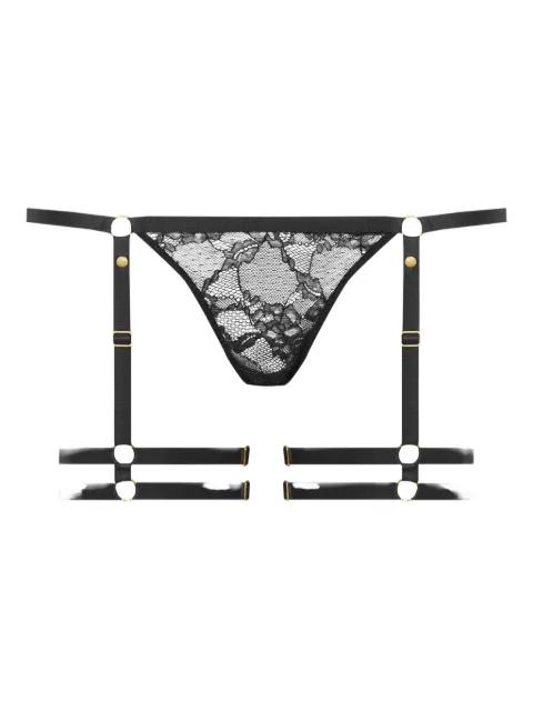 garter lace thong by MAISON CLOSE