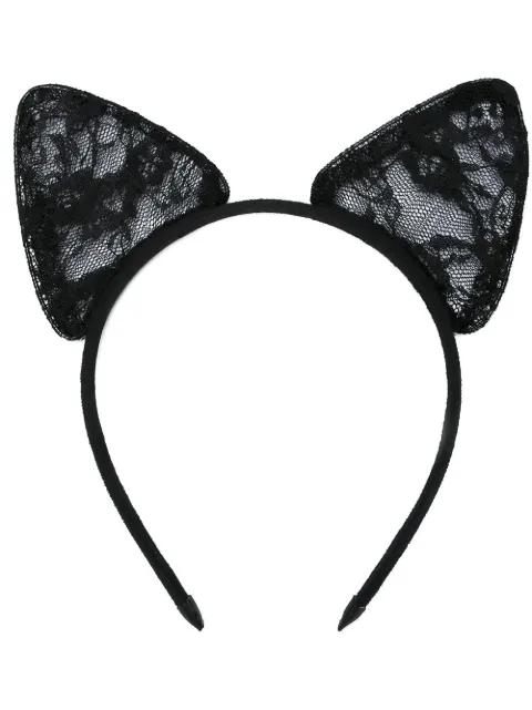 lace cat ear headband by MAISON CLOSE
