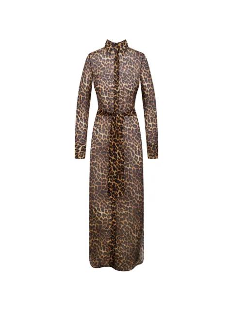 leopard-print maxi dress by MAISON CLOSE