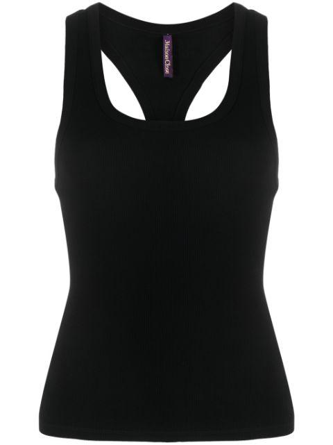 logo-print organic cotton-blend hoodie by MAISON CLOSE