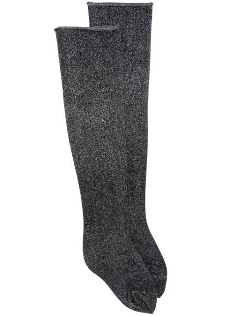 lurex-detail stockings by MAISON CLOSE