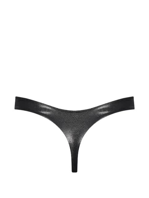 metallic-effect bikini bottoms by MAISON CLOSE