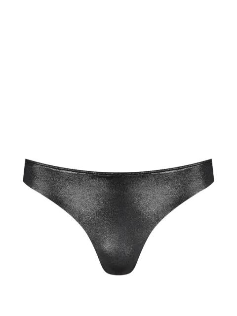 metallic-effect bikini bottoms by MAISON CLOSE