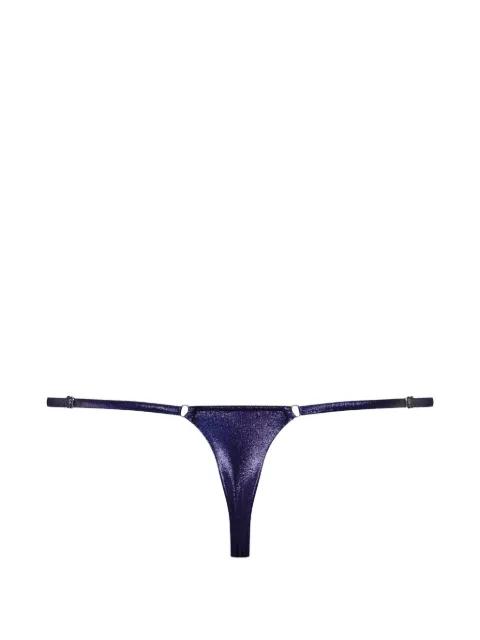 metallic-finish bikini bottoms by MAISON CLOSE