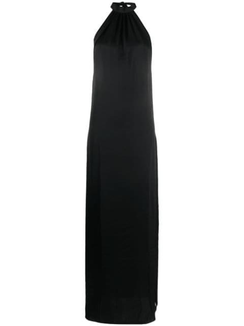 open-back satin-weave dress by MAISON CLOSE