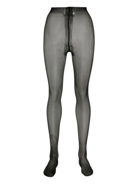 satin high-waisted tights by MAISON CLOSE